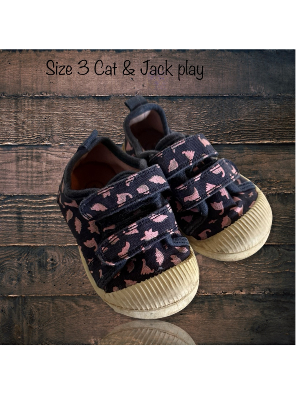 Size 3 Cat & Jack Dino Sneakers